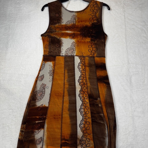 Marie Claire Sleeveless Dress Womens Size Medium Boho Whimsigoth Dark Fairy - Picture 6 of 6